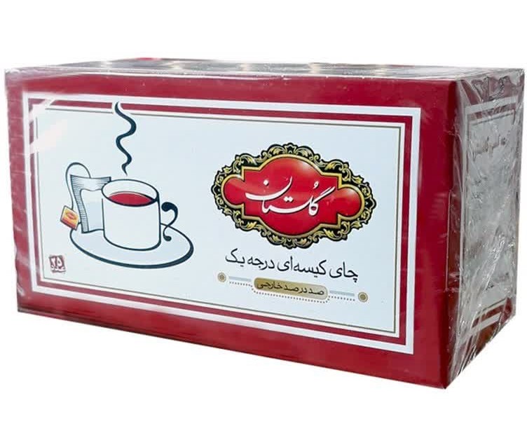 چای کیسه ای قرمز گلستان 25 عددی